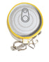 Dolce & Gabbana Amore Leather Yellow Bag Charm Coin Case Keychain Keyring